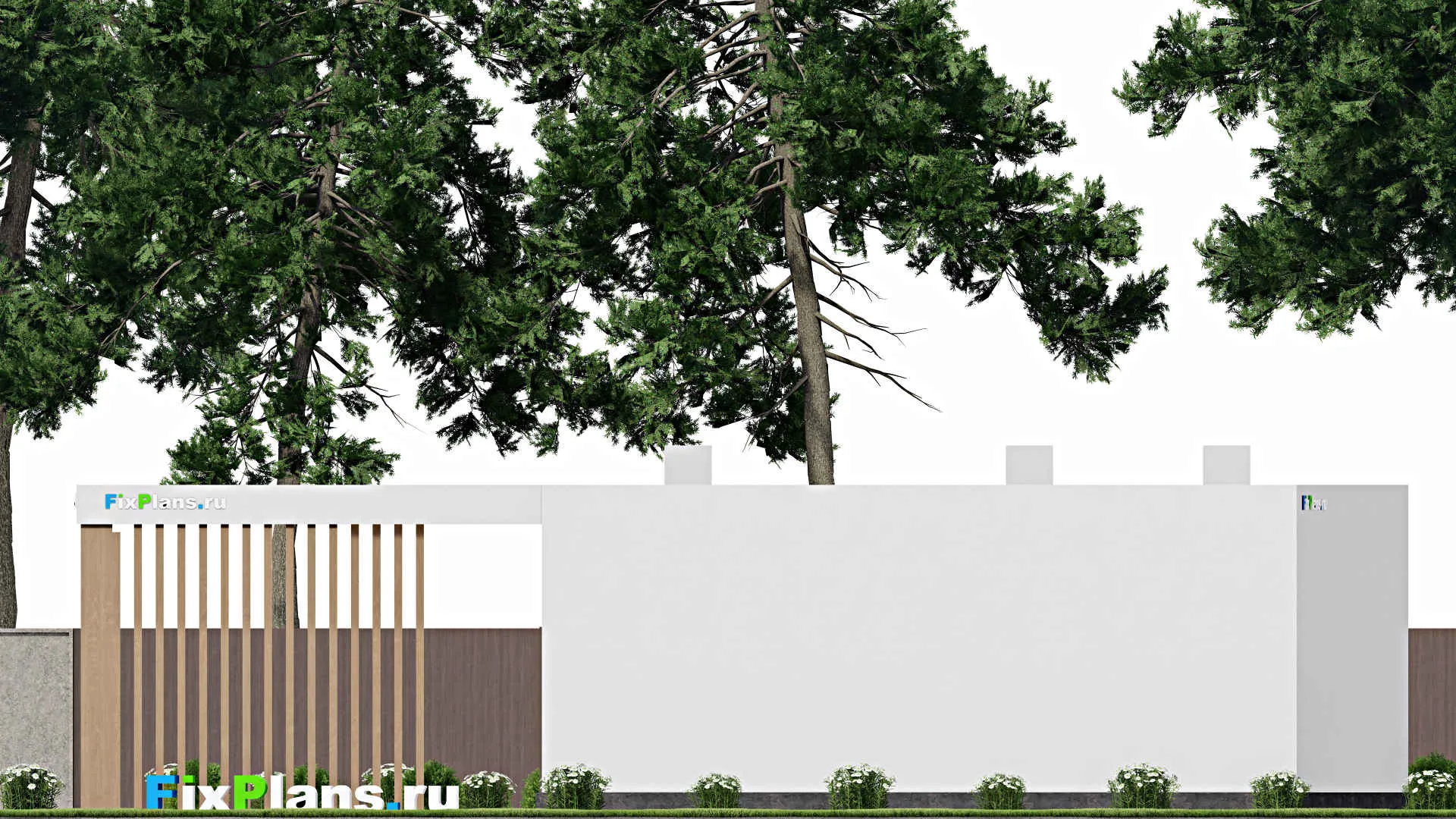 F-10538 - Проект бани 9 на 17, площадью 80 м² с спальней