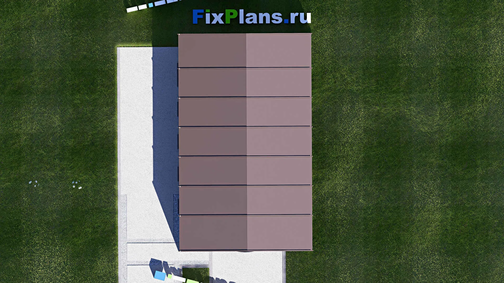 F-21041 - Проект гаража 5 на 8, площадью 30 м² на 1 машиноместо