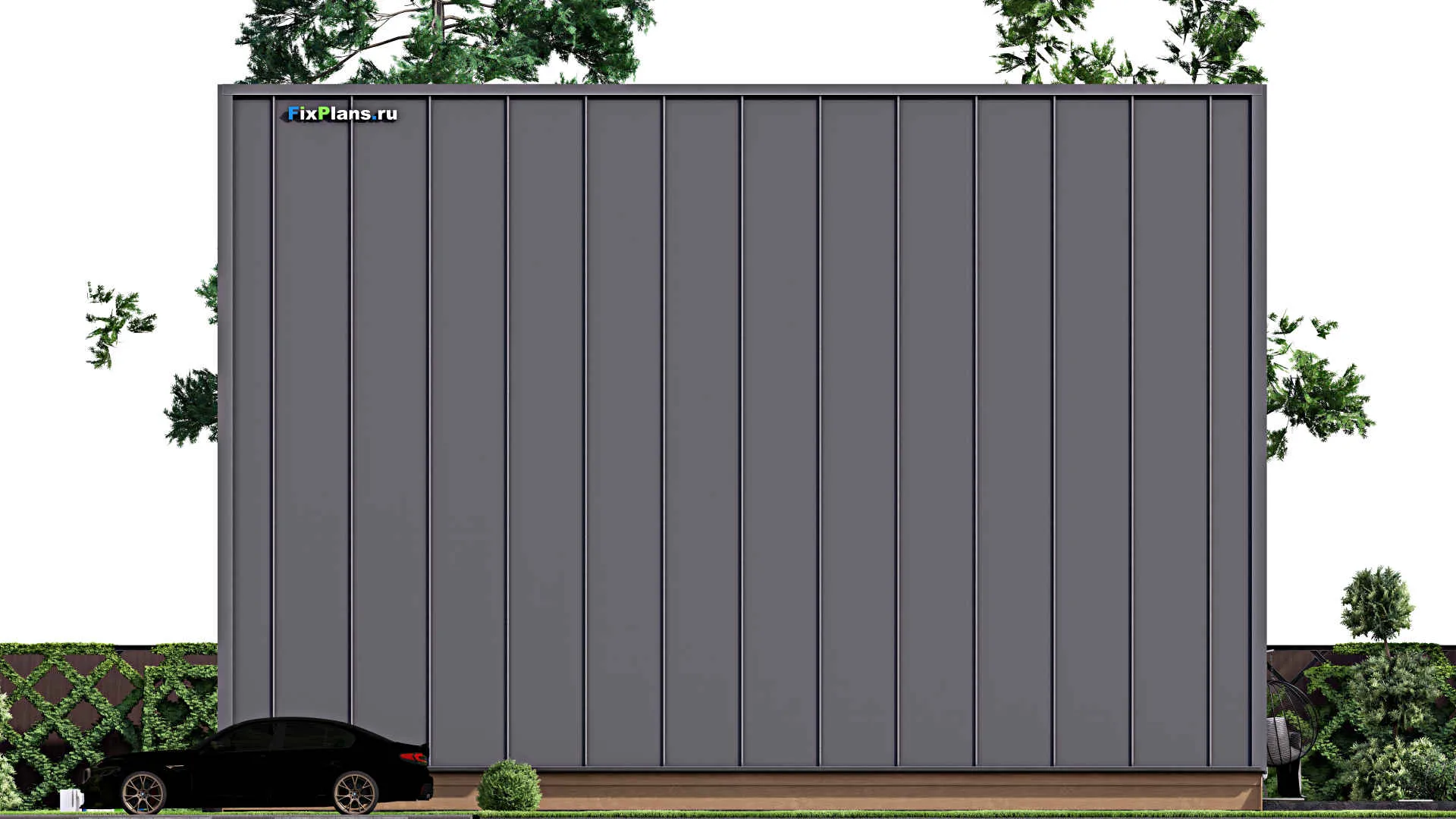 F-16703 - Проект дома с мансардой 11 на 18, площадью 220 м² с террасой, балконом и 4 спальнями