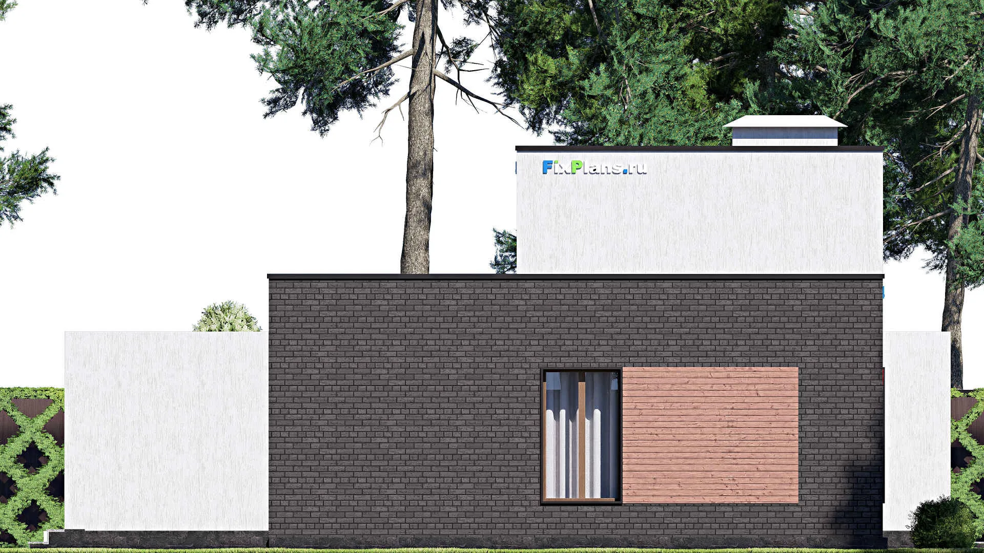 F-17369 - Проект двухэтажного дома 13 на 15, площадью 140 м² с террасой и 3 спальнями